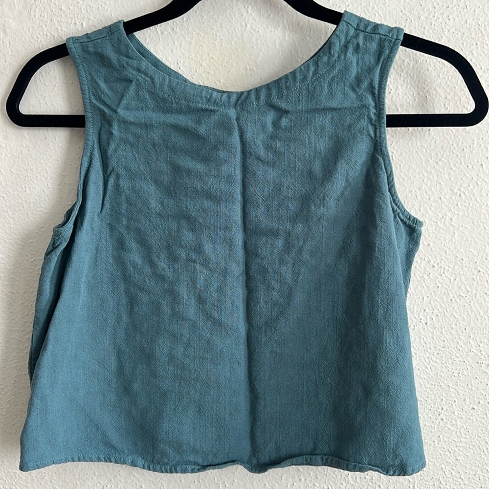 Linen Cropped Tank